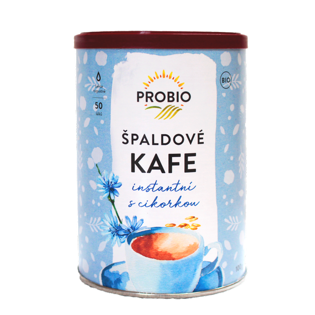 Špaldová káva s čakankou instantná BIO 100 g PRO-BIO