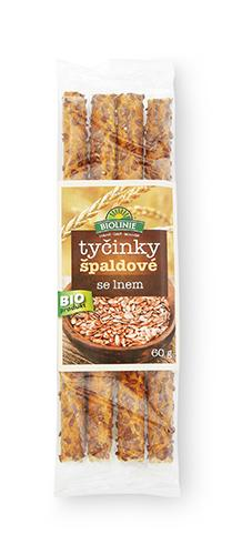 PRO-BIO Špaldové tyčinky s ľanom 60g 60 g PROBIO