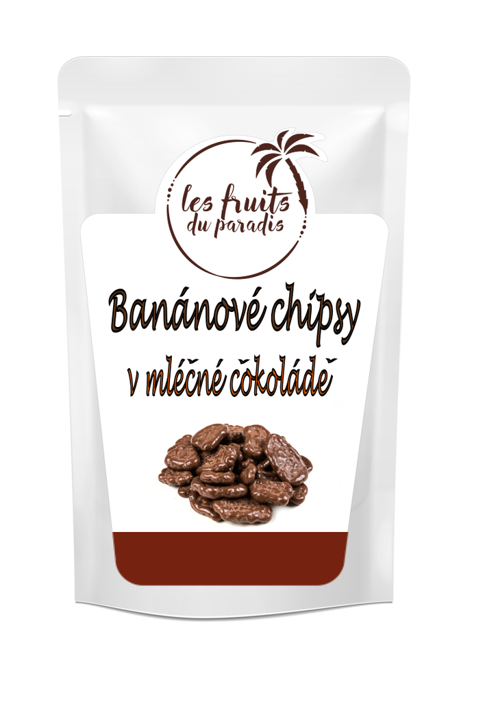 Banánove chipsy v čokoláde 1 kg LES FRUITS DU PARADIS