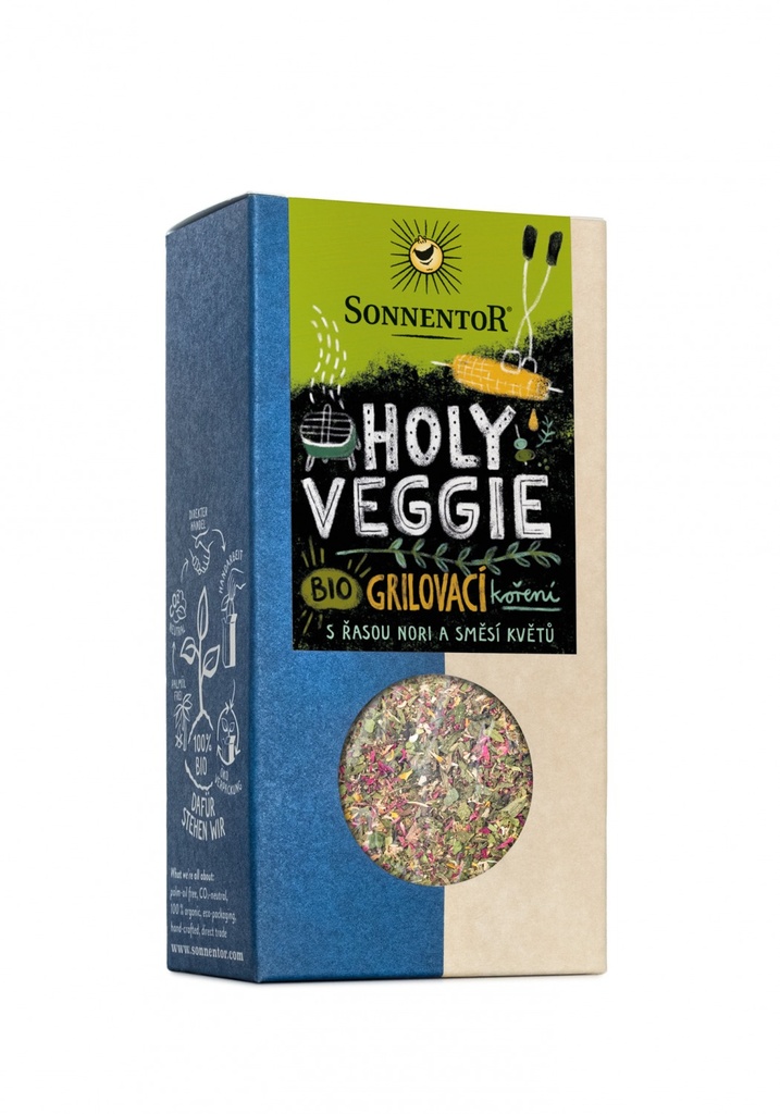 Holy Veggie - grilovacie korenie BIO pre vegetariánov a vegánov 30 g SONNENTOR