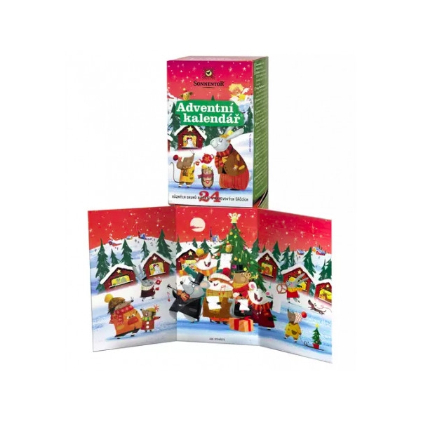 Adventný kalendár 24 rôznych druhov čaju BIO 39 g SONNENTOR