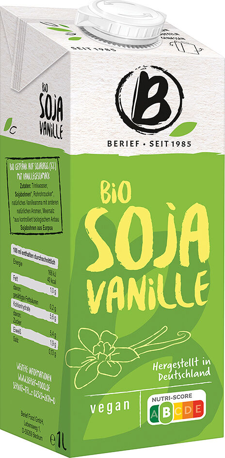 Sójový nápoj BIO Vanilka BERIEF 1 l BERIEF