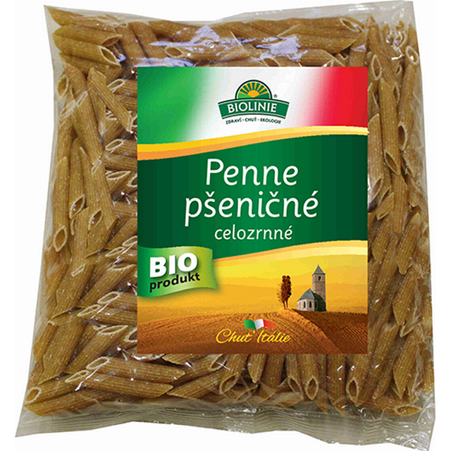 Penne pšeničné celozrnné BIO 500 g PROBIO