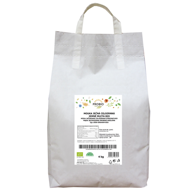 GASTRO - Celozrnná jačmenná múka jemne mletá BIO 4 kg PROBIO