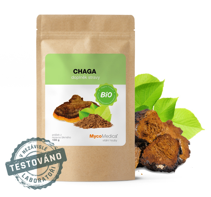 Chaga prášok BIO 100 g MYCOMEDICA