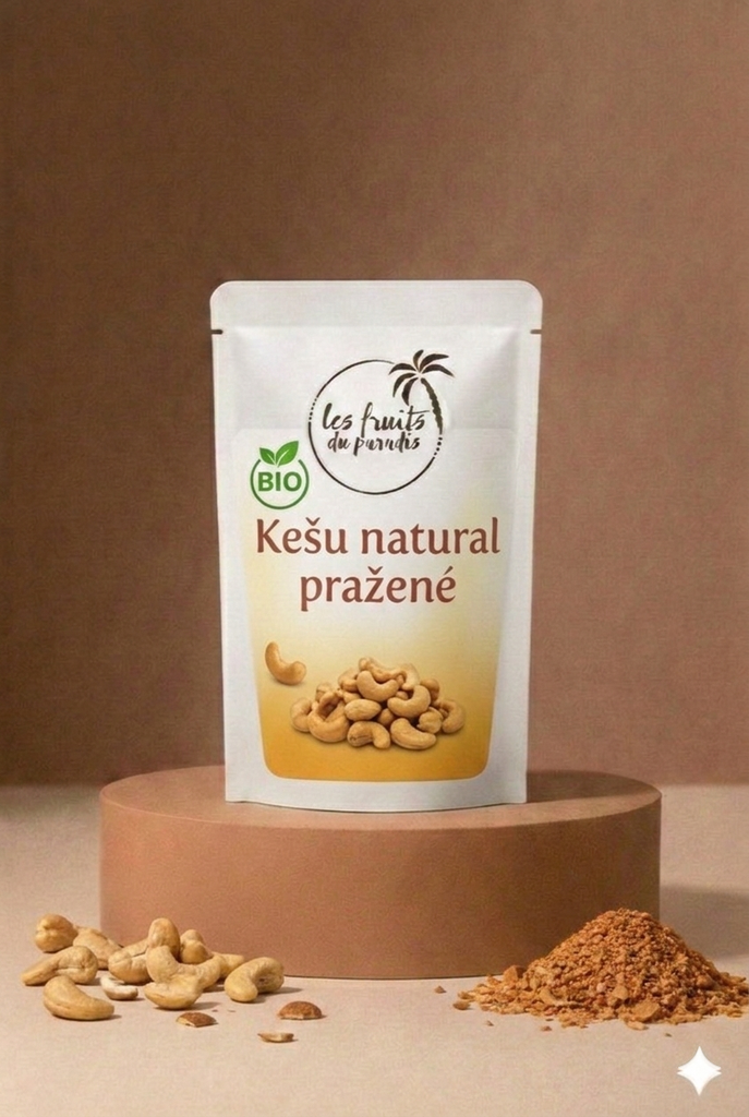 Kešu oriešky pražené nesolené BIO 1 kg LES FRUITS DU PARADIS