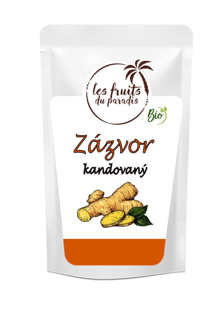 Kandizovaný zázvor BIO 500 g LES FRUITS DU PARADIS