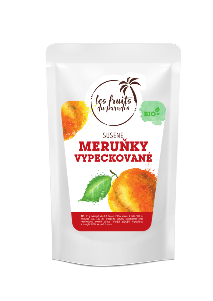 Sušené marhule bez kôstky BIO 1 kg LES FRUITS DU PARADIS