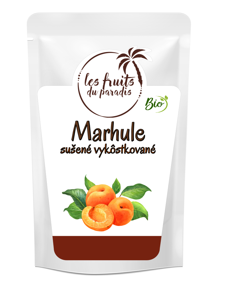 Sušené marhule bez kôstky BIO 1 kg LES FRUITS DU PARADIS