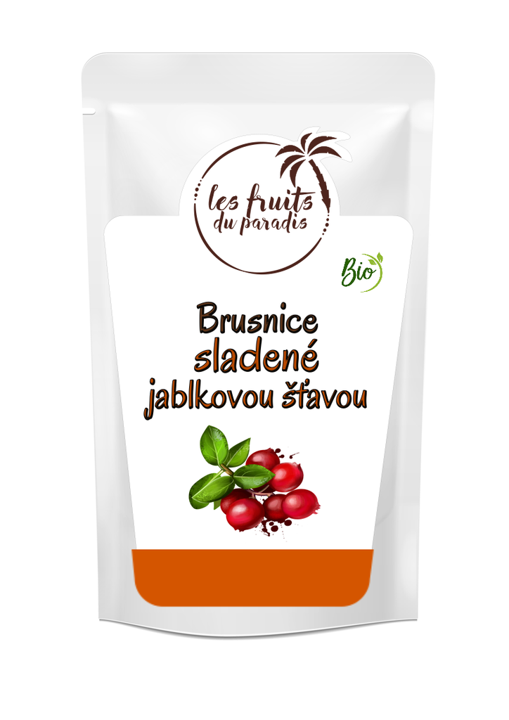 Brusnice s jablkovou šťavou BIO 500 g LES FRUITS DU PARADIS