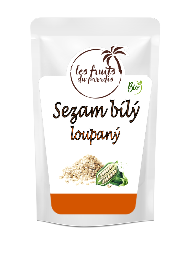 Sezam biely lúpaný BIO 1 kg LES FRUITS DU PARADIS