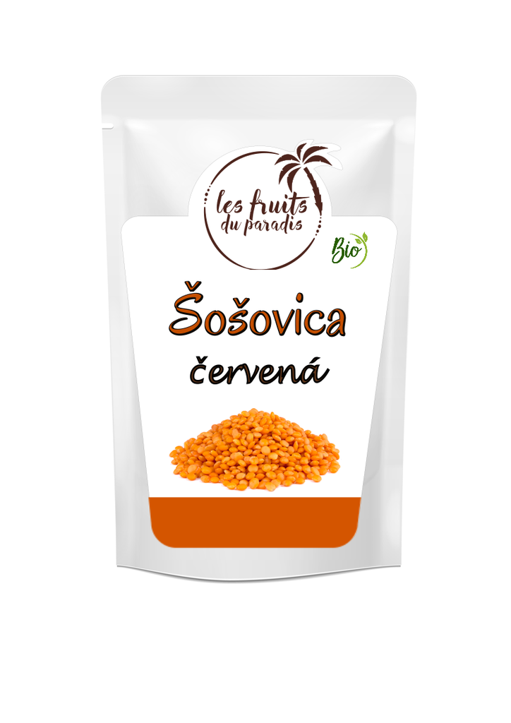 Šošovica červená Bio 500 g LES FRUITS DU PARADIS