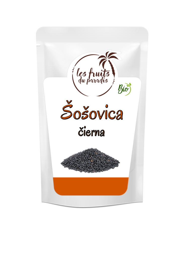 Šošovica čierna Bio 500 g LES FRUITS DU PARADIS