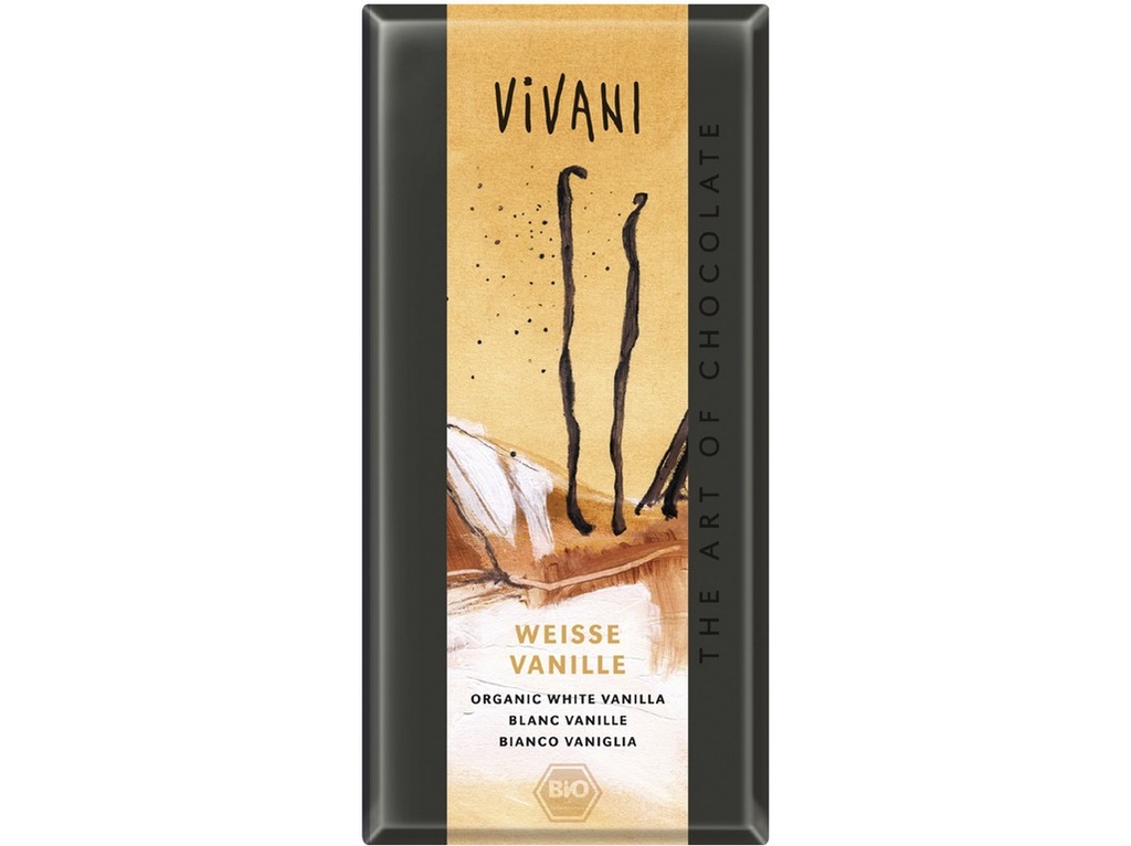 Biela čokoláda s vanilkou Bio 80g Vivani 80 g VIVANI