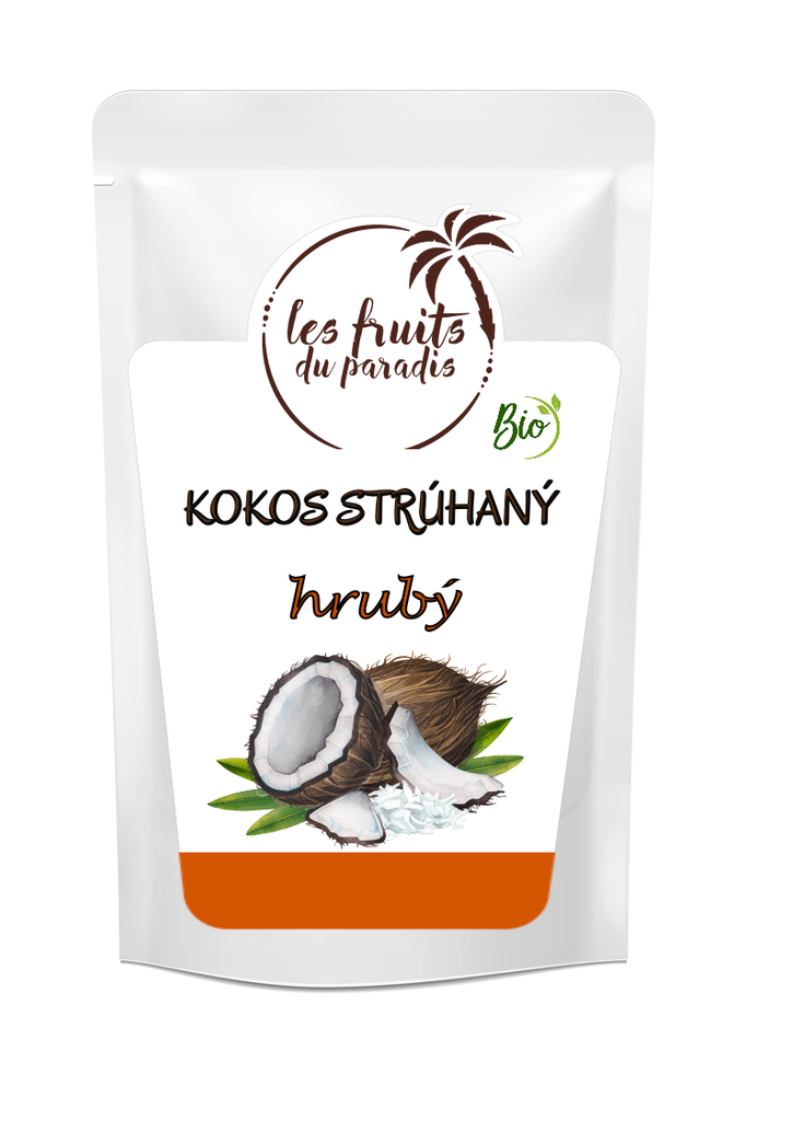 Kokos strúhaný hrubý BIO 200 g LES FRUITS DU PARADIS