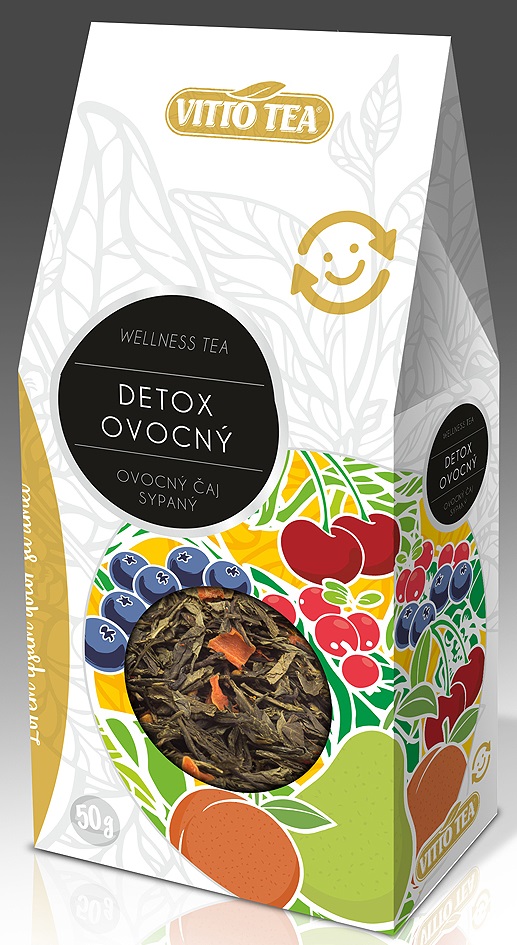WELLNESS DETOXIKAČNÝ ČAJ - SYPANÝ OVOCNÝ ČAJ 50 g VITTO TEA