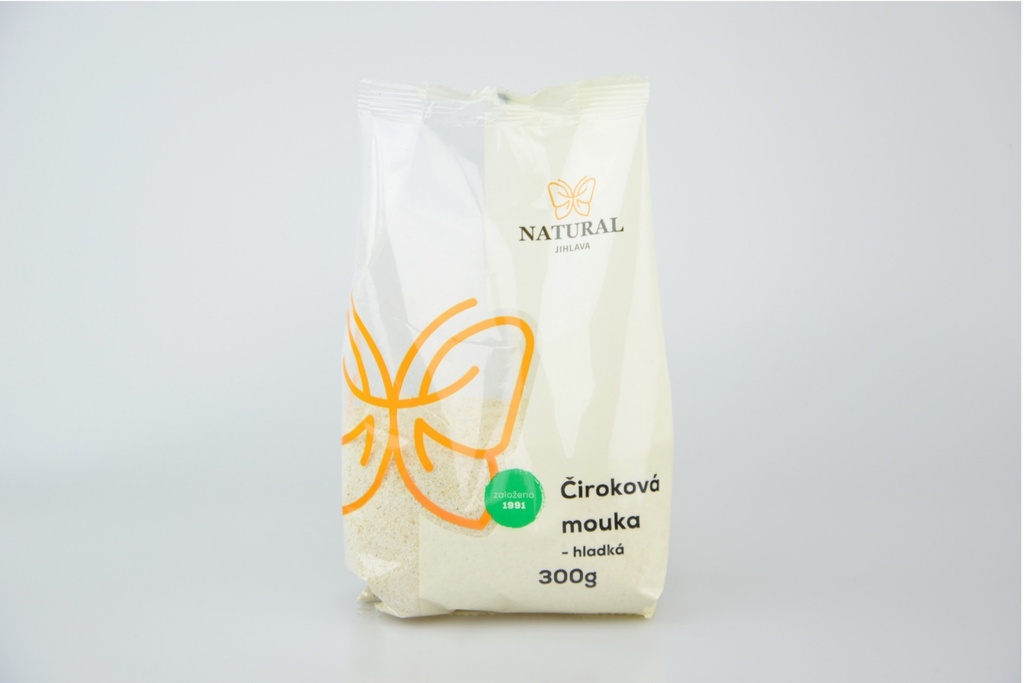 Ciroková múka hladká jemne mletá 300 g NATURAL JIHLAVA