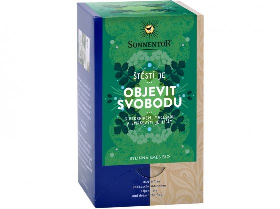 Šťastie je objavit slobodu bylinná zmes BIO 27 g SONNENTOR