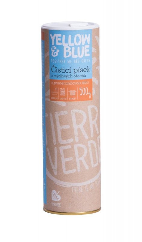 Yellow&Blue Čistící písek (500 g) - s pomerančem