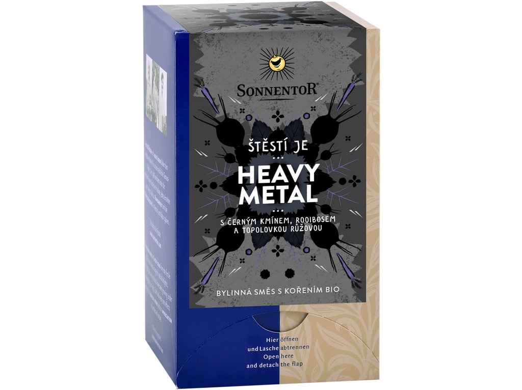 Šťastie je heavy metal bylinkový čaj s korením BIO 27 g SONNENTOR