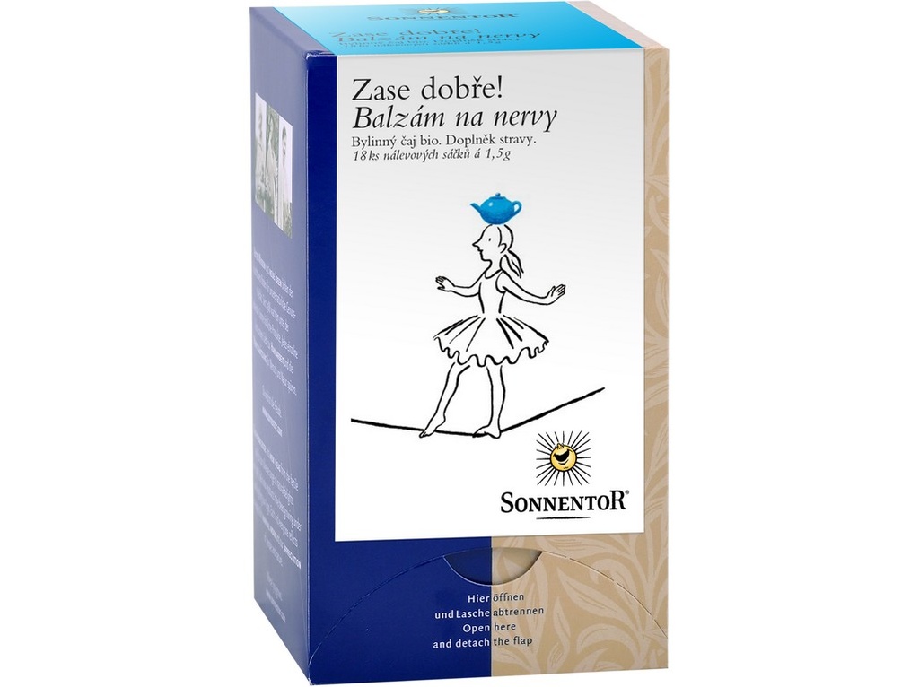 Balzam na nervy - bylinný porcovaný čaj BIO 27 g SONNENTOR