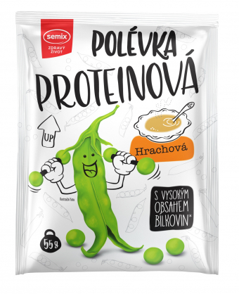 Proteínová hrachová polievka 55 g SEMIX