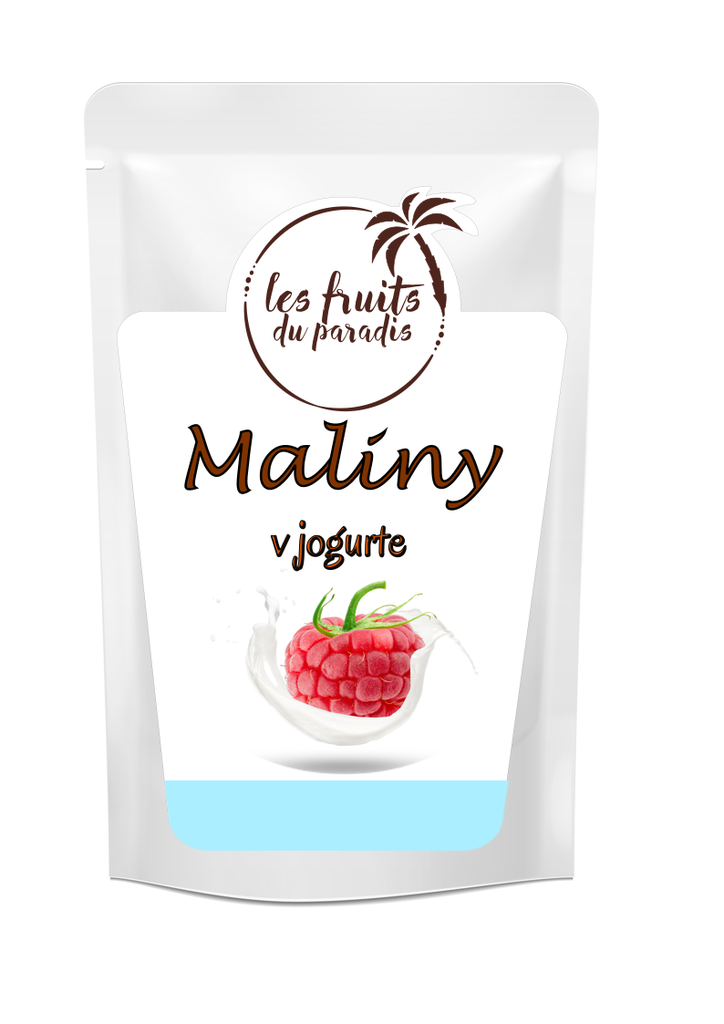 Maliny sušené mrazom v jogurte 200 g LES FRUITS DU PARADIS