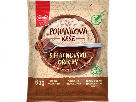Pohánková kaša s pekanovými orechmi 65g, SEMIX 65 g SEMIX