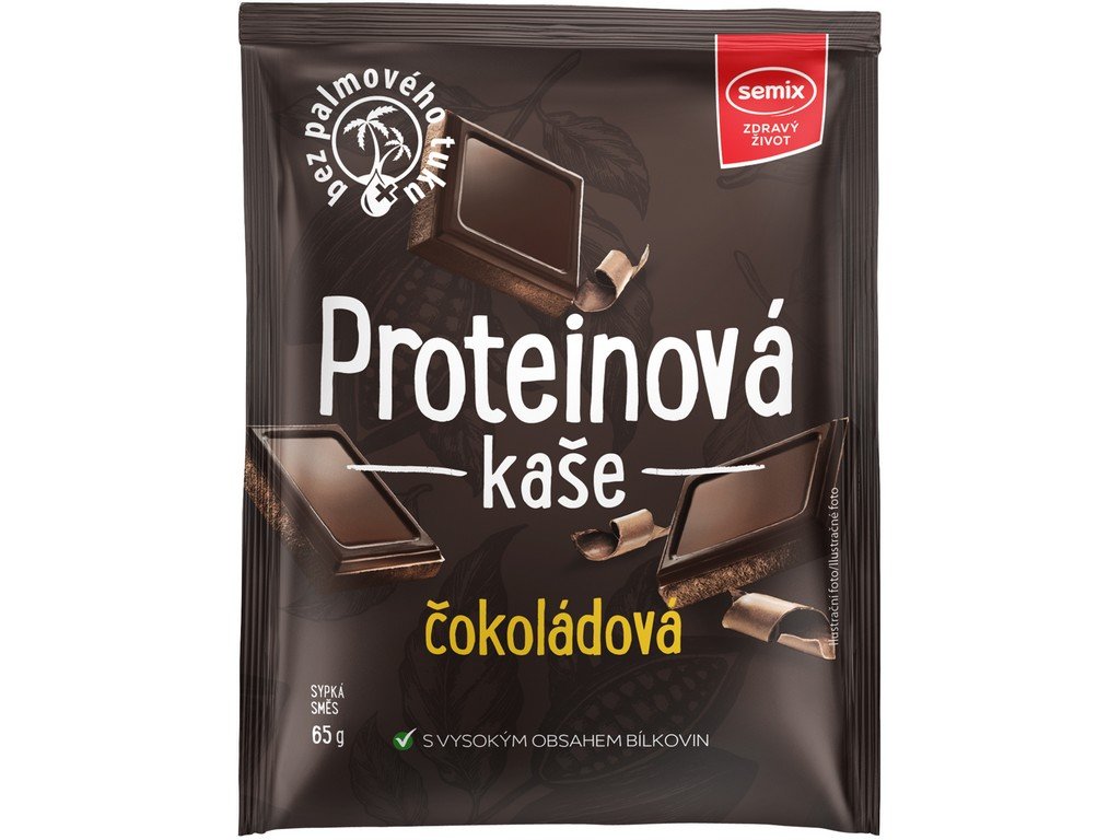 Proteínová kaša čokoládová 65 g SEMIX