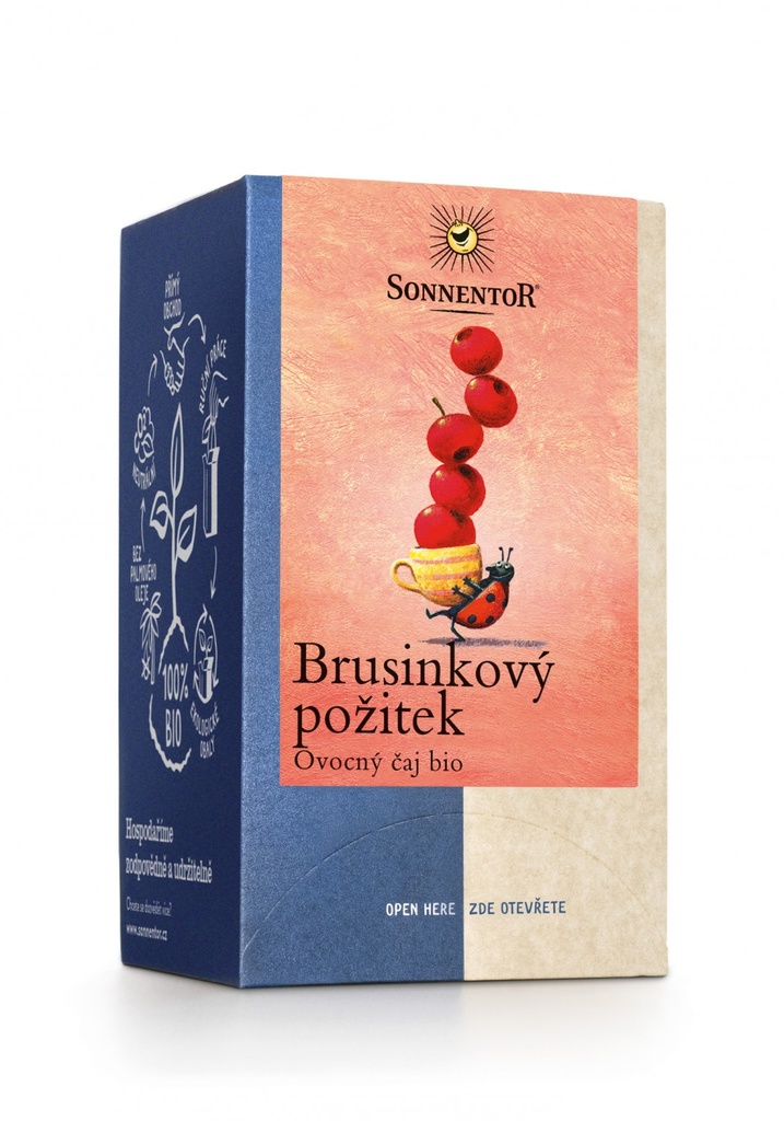 Brusnicový pôžitok ovocný čaj BIO 50 g SONNENTOR