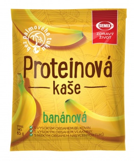 Proteínová kaša banánová 65g, SEMIX 65 g SEMIX