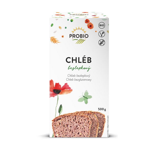 Bezlepkový chlieb (zmes na pečenie) BIO 500 g PROBIO