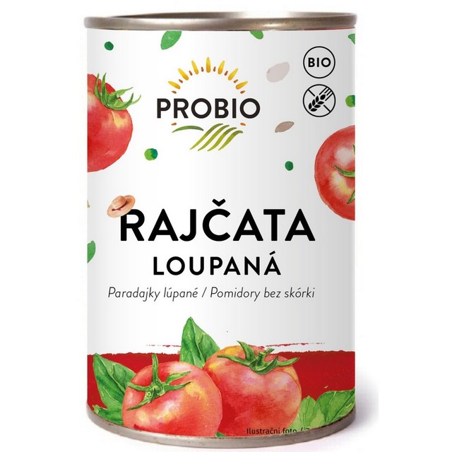 Lúpané paradajky, sterilizované BIO 400 g PROBIO