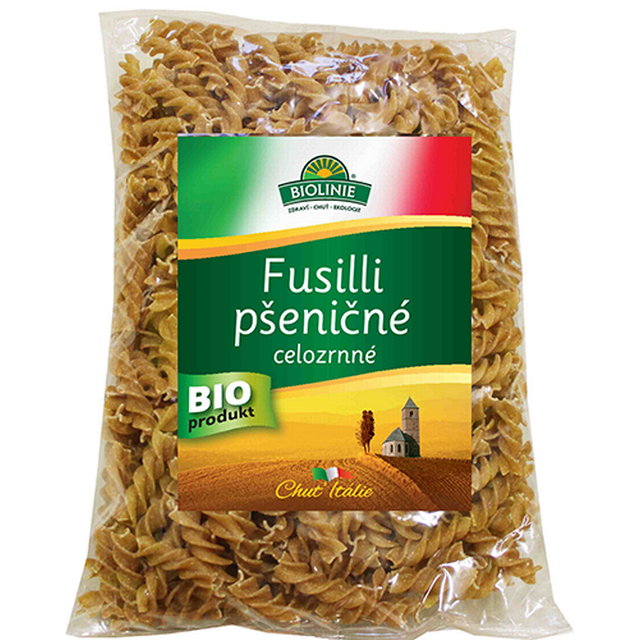 Fusilli celozrnné pšeničné BIO 500 g PROBIO