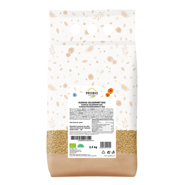 Celozrnný kuskus BIO 2.5 kg PROBIO