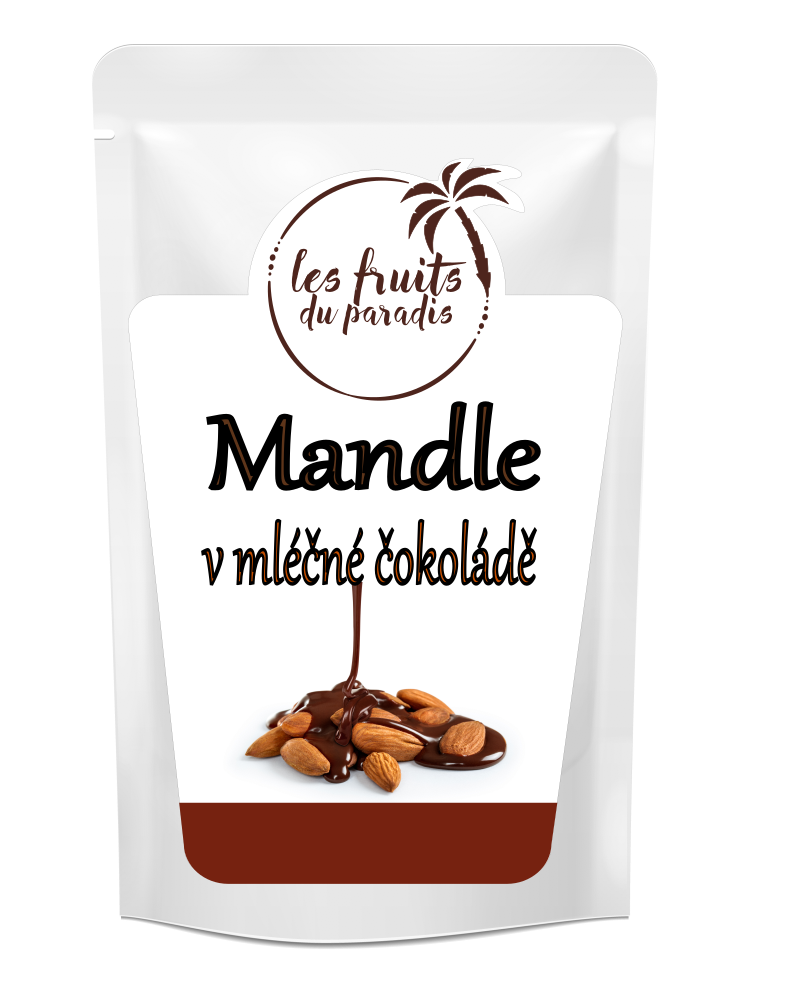 Mandle v mliečnej čokoláde 100 g LES FRUITS DU PARADIS