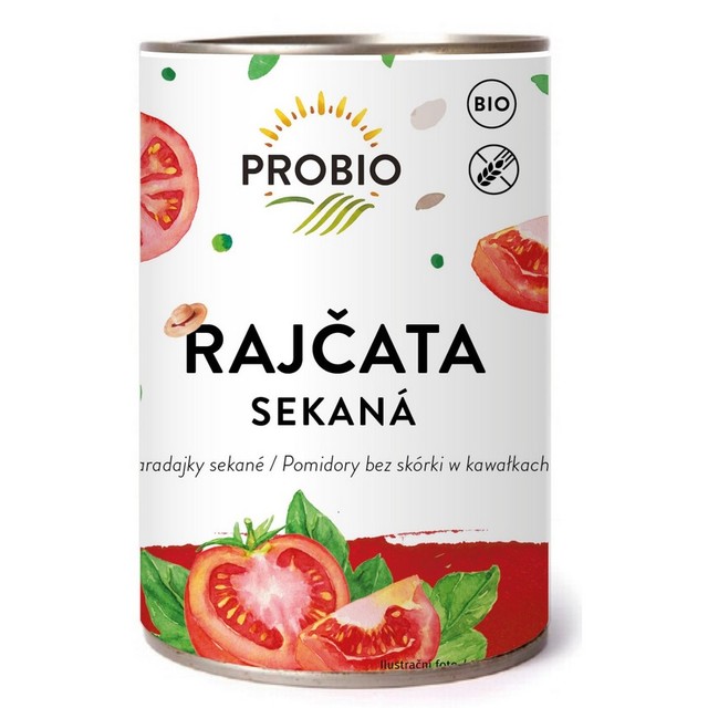 Paradajky sekané sterilizované BIO 400 g PROBIO