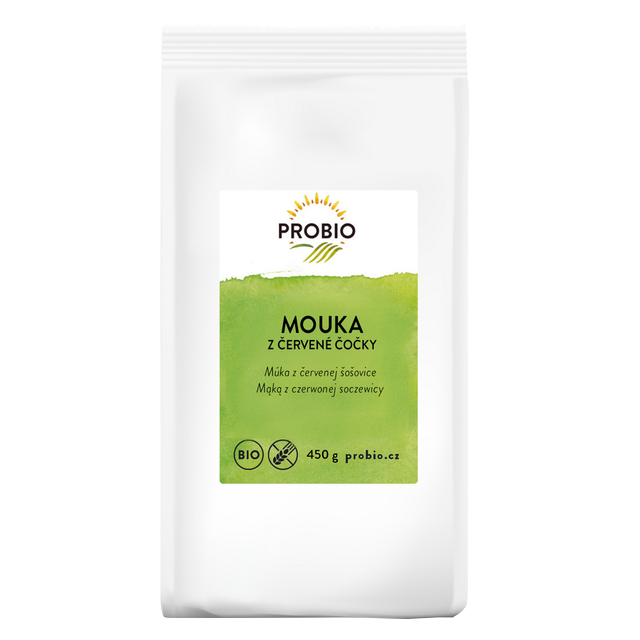 Múka z červenej šošovice 450 g BIO PROBIO PROBIO