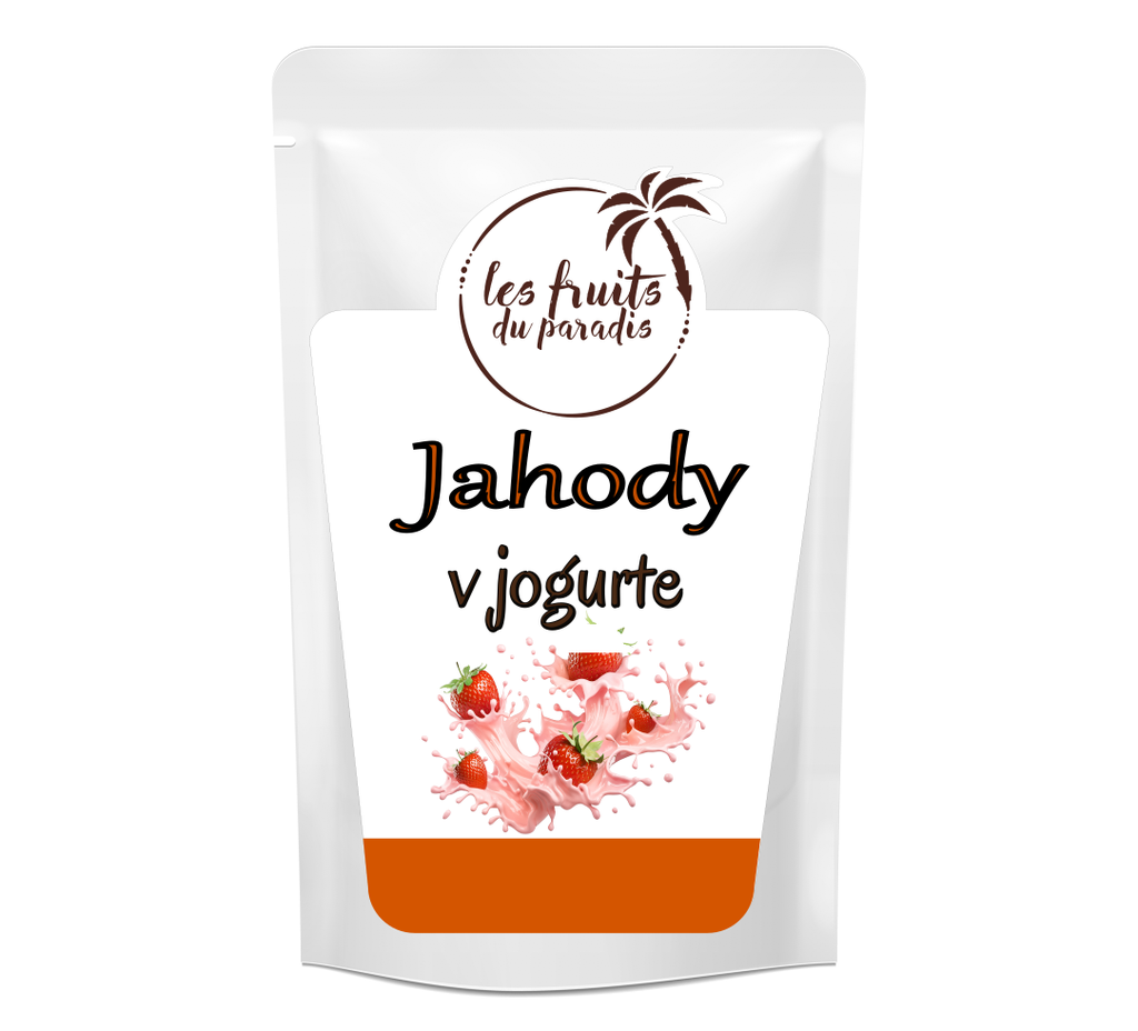 Mrazom sušené jahody v jogurte 200 g LES FRUITS DU PARADIS