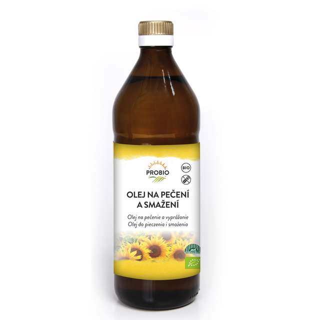 Slnečnicový olej BIO na pečenie a vyprážanie 750ml PROBIO