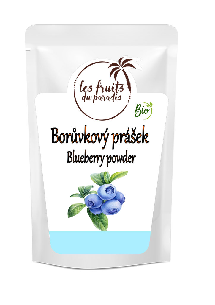 Čučoriedky lyofilizované v prášku BIO 500 g LES FRUITS DU PARADIS
