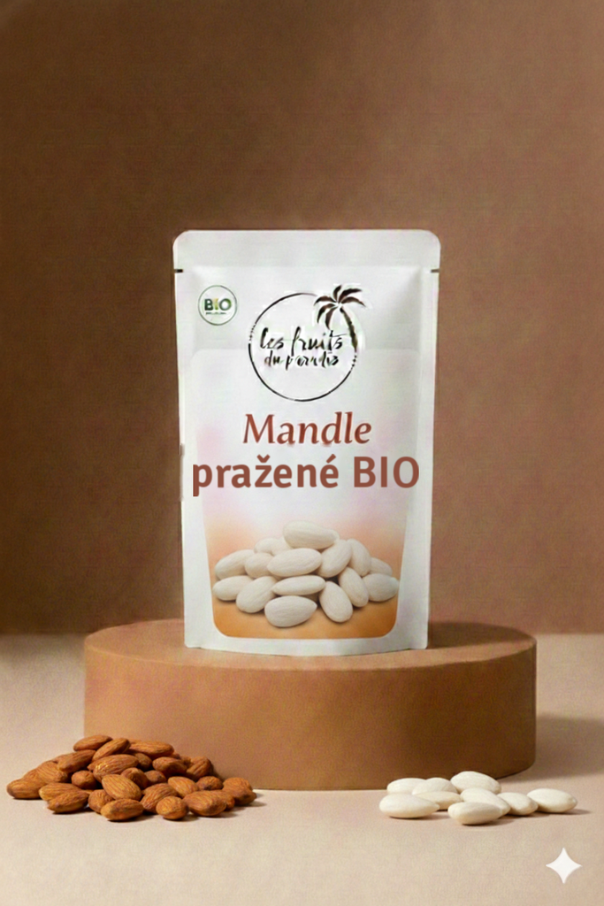 Blanšírované pražené mandle BIO 200 g LES FRUITS DU PARADIS