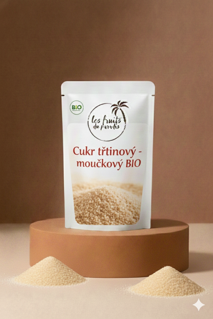 Trstinový cukor - práškový BIO RAW 1 kg LES FRUITS DU PARADIS
