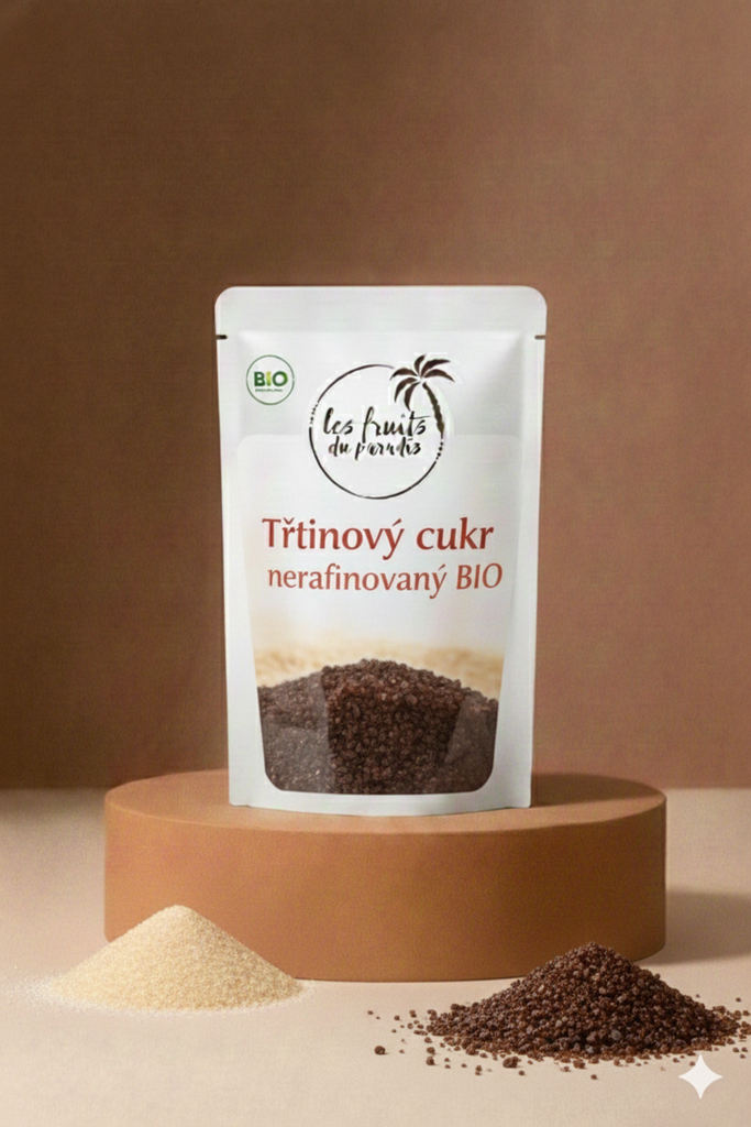 Trstinový cukor nerafinovaný BIO 1 kg LES FRUITS DU PARADIS