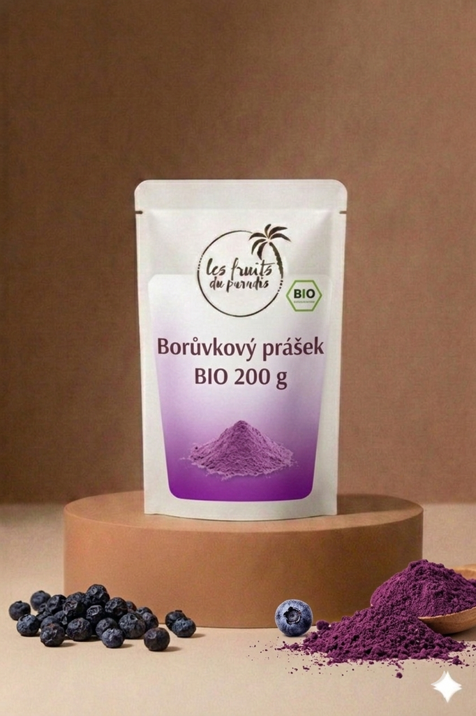Čučoriedkový prášok BIO 200 g LES FRUITS DU PARADIS