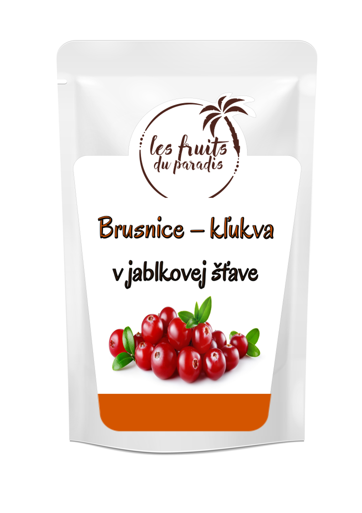 Brusnice (klikva) sladené jablkovou šťavou 500 g LES FRUITS DU PARADIS