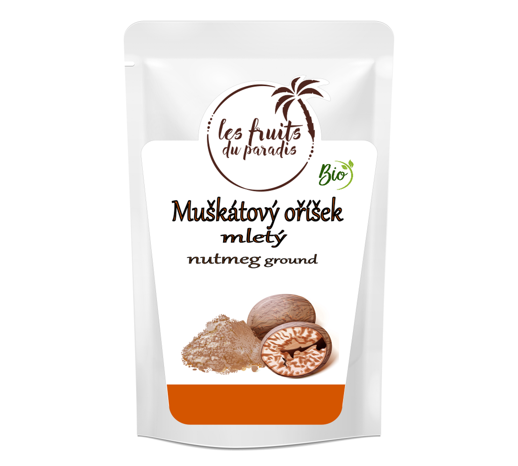 Muškátový oriešok mletý BIO 125 g LES FRUITS DU PARADIS