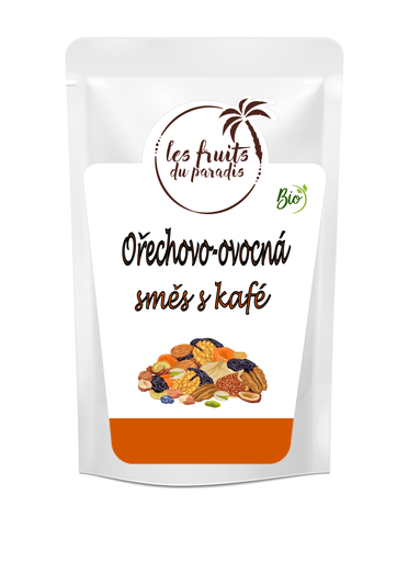 [703-1] Orechovo-ovocná zmes s dražovanou kávou Bio 1 kg LES FRUITS DU PARADIS