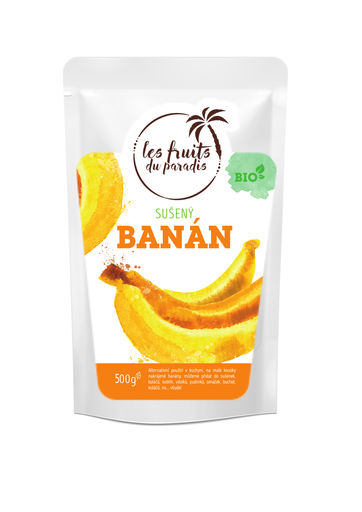 [321-1] Mini banán sušený BIO 500 g LES FRUITS DU PARADIS