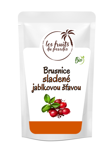 [554-1] Brusnice s jablkovou šťavou BIO 500 g LES FRUITS DU PARADIS